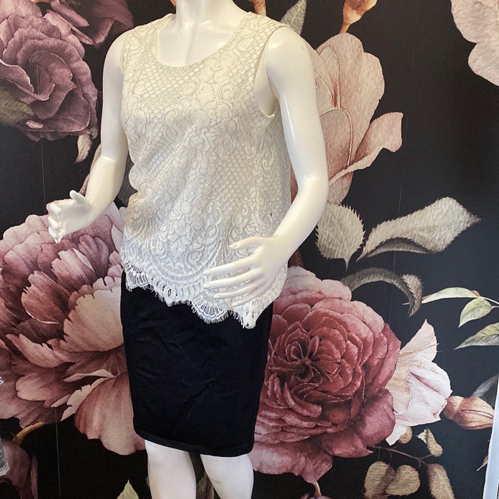 White Lace Cleo Top
